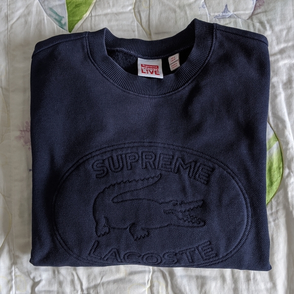 lacoste supreme sweatshirt